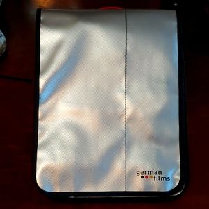 Silver Messenger Bag